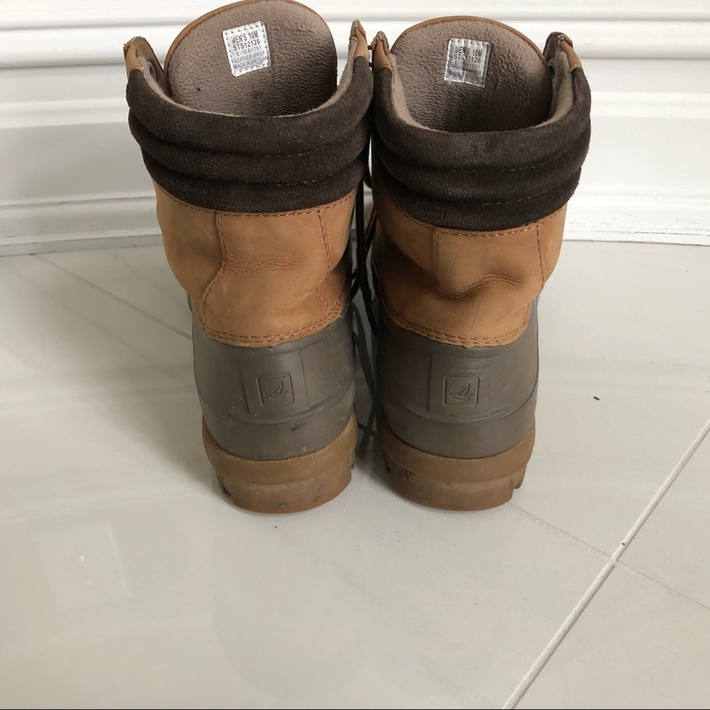 Great Condition Sperry Avenue Tan DuckBoots Size 10 - Picture 6 of 9